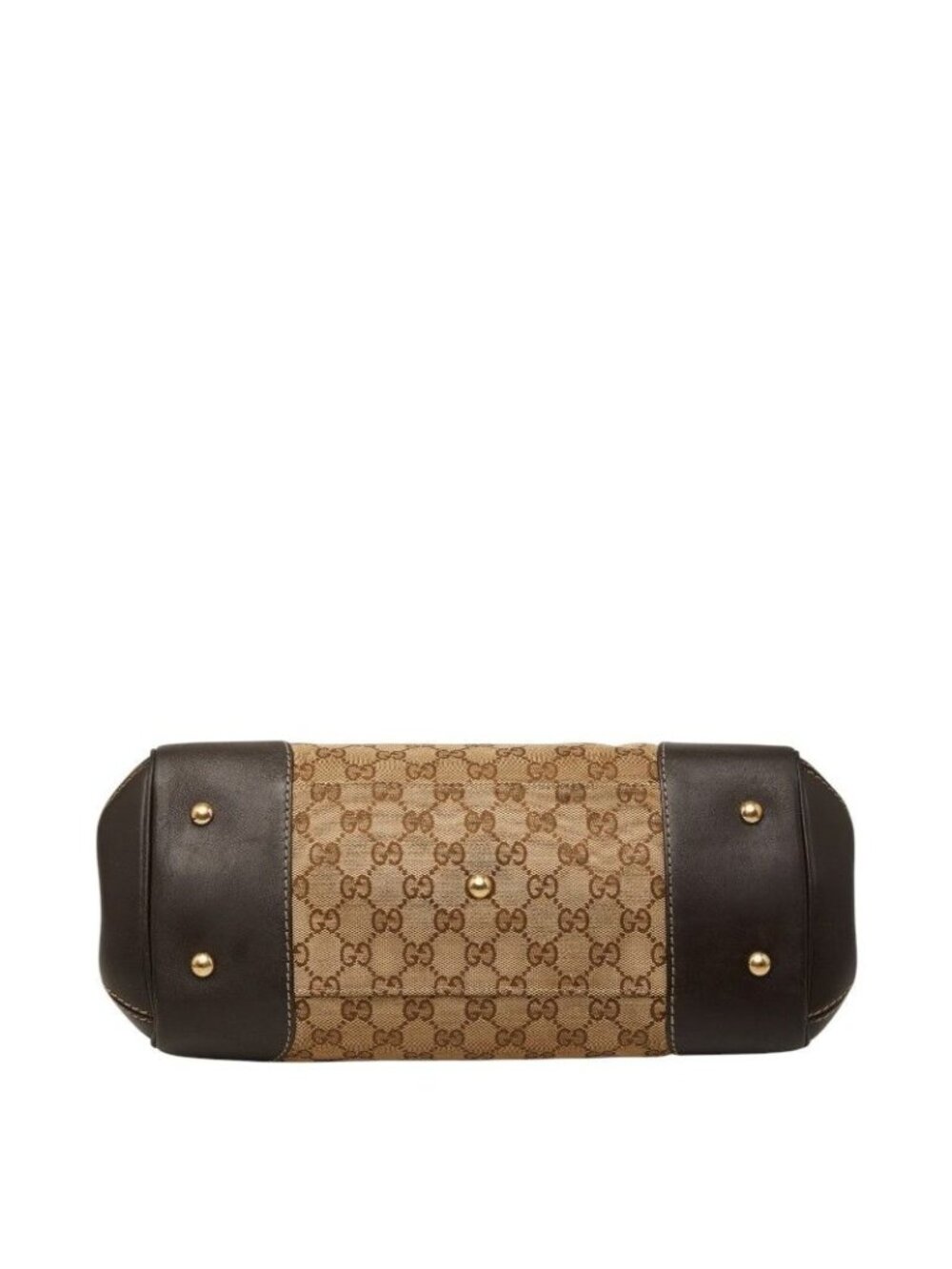 Gucci GG Canvas Tote Beige Leather - Picture 3 of 10